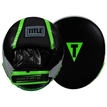 Title Boxing Matrix Heavy Hitters Punch Mitts - Black/Neon Green