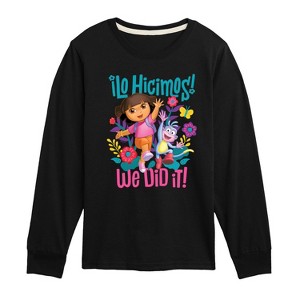 Boys' - Dora the Explorer - We Did It Long Sleeve Graphic T-Shirt - 1 of 3