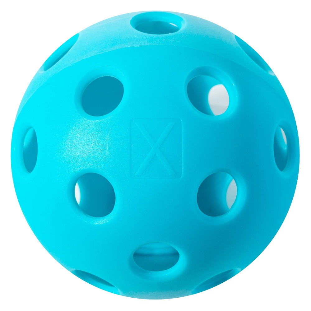 Franklin Sports X-26 Pickleball - 3pc: Polypropylene Shell, Neon Blue