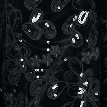 black filigree embellishment