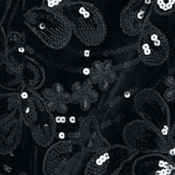 black filigree embellishment