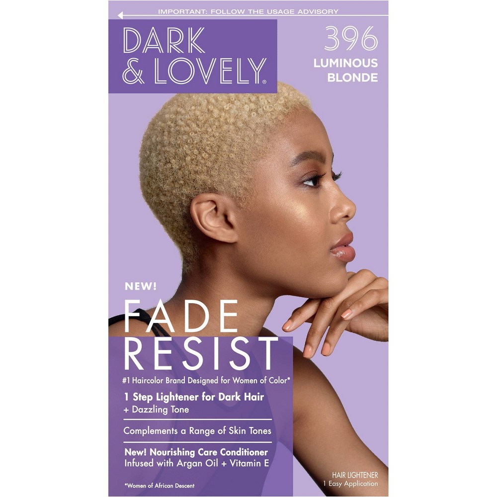 Photos - Hair Dye Dark and Lovely Fade Resist Permanent Hair Color - 396 Luminous Blonde