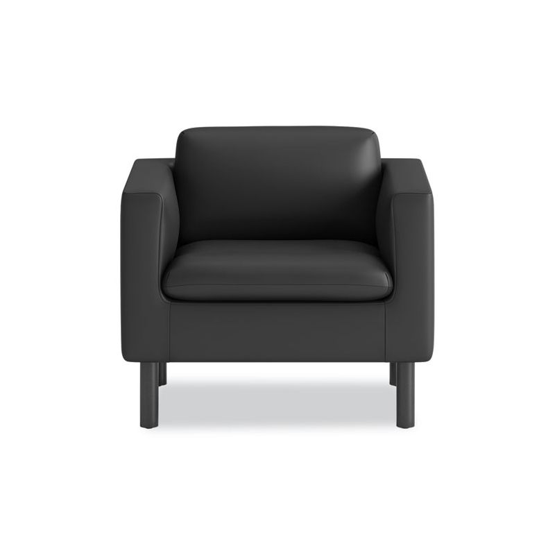 HON Parkwyn Series Club Chair, 33" x 26.75" x 29", Black Seat, Black Back, Black Base, 3 of 6