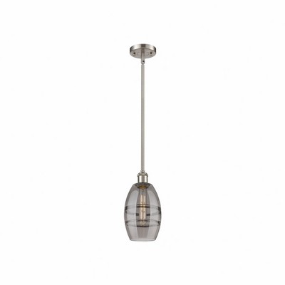 Vaz - 1 Light Stem Hung Mini Pendant In Industrial Style-8.13 Inches Tall and 5.88 Inches Wide