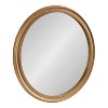 Kate and Laurel Mansell Wood Framed Wall Mirror, 28" Diameter, Gold - 4 of 4