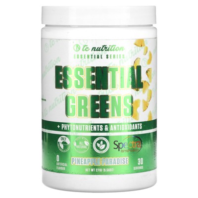 TC Nutrition Essential Series, Essential Greens + Phytonutrients & Antioxidants, Pineapple Paradise, 9.56 oz (271 g)