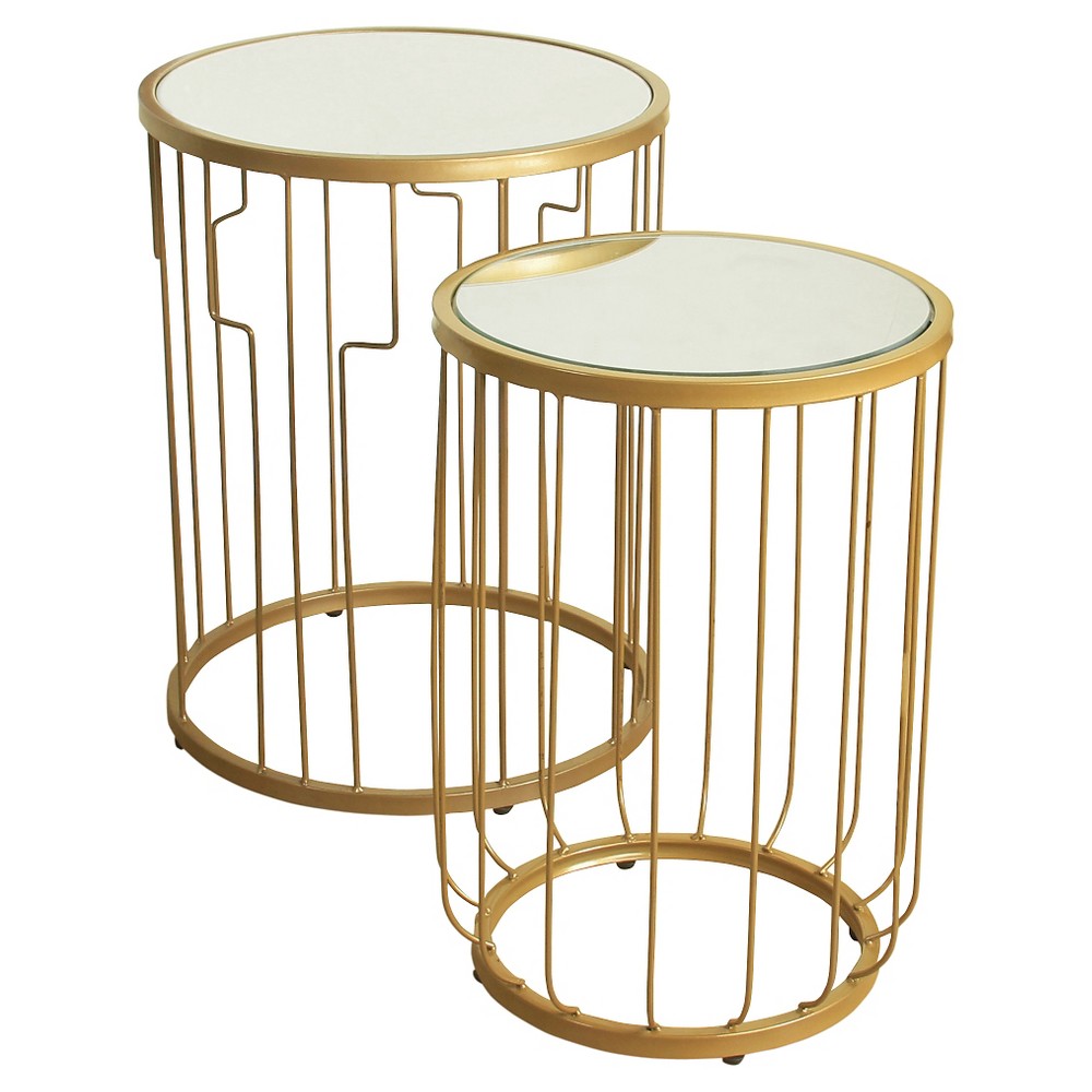 Nesting Tables Gold Mirrored - HomePop was $129.99 now $97.49 (25.0% off)