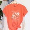 S.W.Smiley Gather, Grow, Glow - Women's Garment Dyed Graphic T-Shirt - 2 of 4
