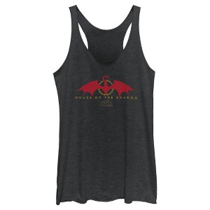 Women's Game of Thrones: House of the Dragon Red Dragon Logo Racerback Tank Top - 1 of 4