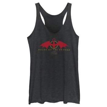 Women's Game Of Thrones: House Of The Dragon Red Sword Logo Racerback ...