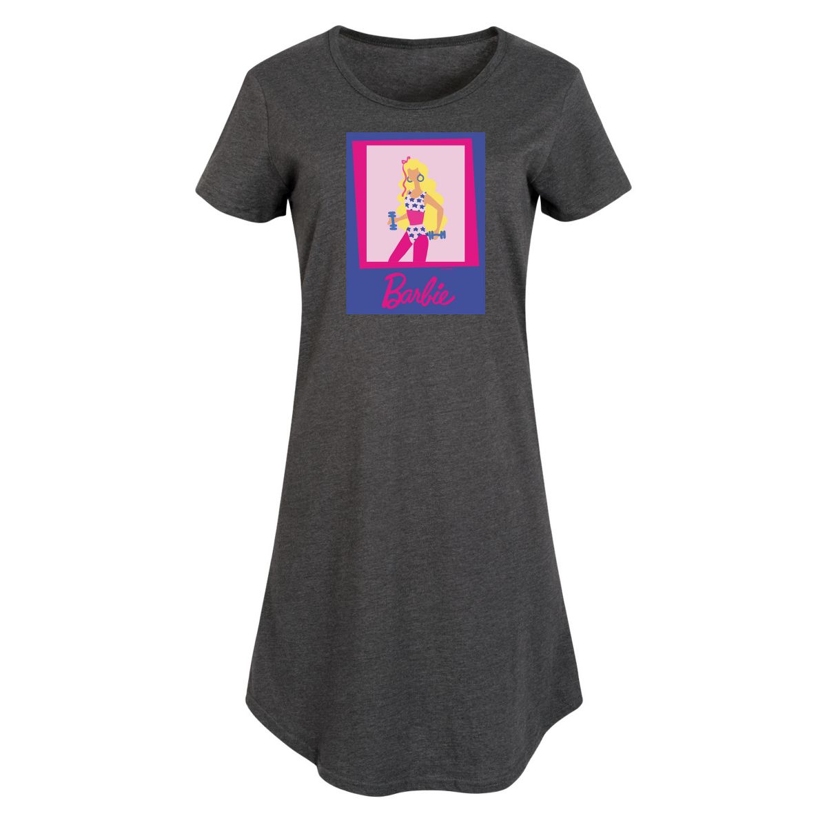 Women's - Barbie - Fitness Barbie Graphic T-shirt Dress