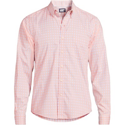 Lands' End Men's Long Sleeve Tailored Fit Travel Kit Shirt