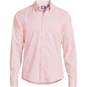 Lands' End Men's Long Sleeve Tailored Fit Travel Kit Shirt - 1 of 2