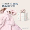 Bearington Baby Wiggles Cuddle Me Sleeper, Pink Puppy Dog Large Size Security Blanket, 28.5" x 28.5" - 4 of 4