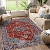Vintage Area Rugs Washable Medallion Floor Cover with Non-Slip Backing - 2 of 4