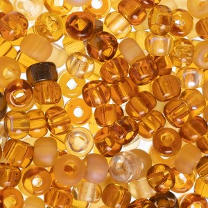 John Bead 22g 2/0 Topaz Mix Czech Glass Seed Beads for Jewelry Bracelet Necklace Making - 1 of 4