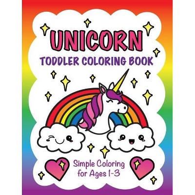 Unicorn Toddler Coloring Book - by  Nyx Spectrum (Paperback)