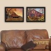 2Piece Vignette Apple Picking time, Sunflower Quilt Barn Black Framed Wall Art for Living Room,for Home Decor by Billy Jacobs - 4 of 4