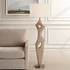 Uttermost Almyra Solid Wood Floor Lamp – 66-Inch Tall Lamp with Tapered Base and Linen Shade, Rustic Modern Design - 2 of 4