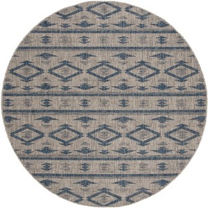 Courtyard CY8863 UV & Stain Resistant Non-Shedding Power Loomed Indoor/Outdoor Rugs - Safavieh - 1 of 3