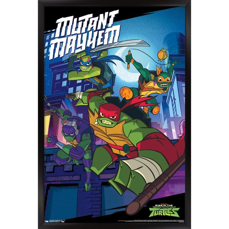 Trends International Nickelodeon Rise of The Teenage Mutant Ninja Turtles - Mayhem Framed Wall Poster Prints, 1 of 7