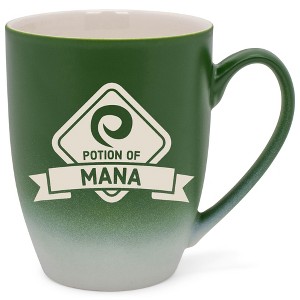 100 North Magic Potion 10 Ounce Green and White Two Toned Ombre, Comfortably Fits Your Hands, Ceramic Tea Coffee Cup Mug, Potion Of Mana - 1 of 1