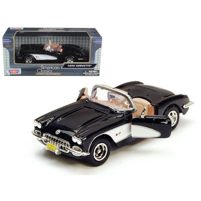 1959 Chevrolet Corvette Black 1/24 Diecast Model Car by Motormax