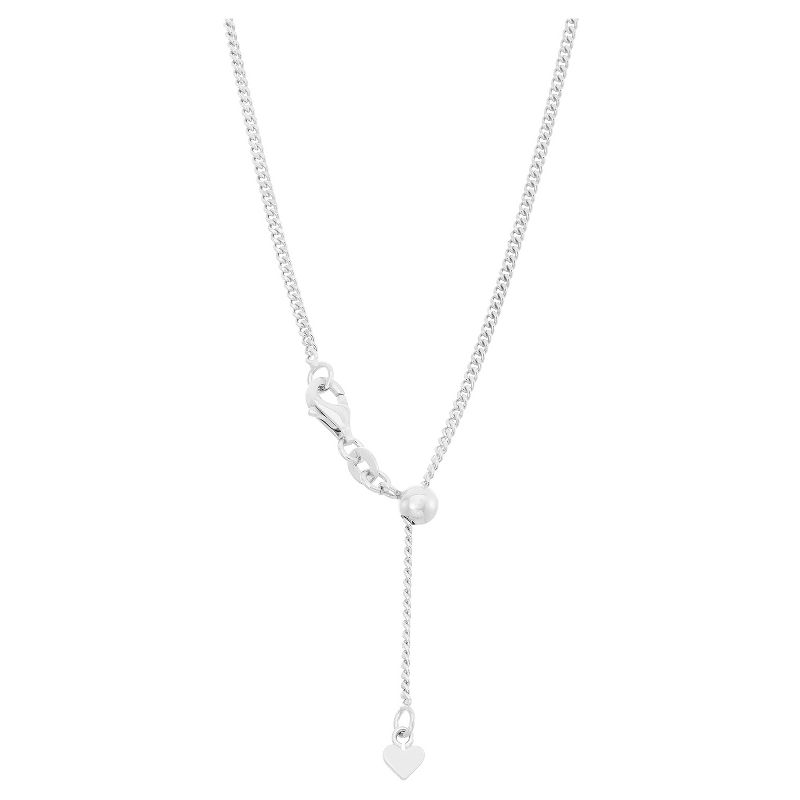 Tiara Sterling Silver 16" - 22" Adjustable Curb Chain, 2 of 3