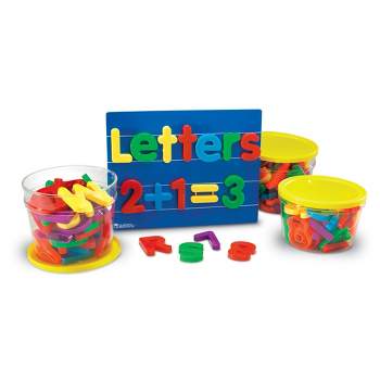 Learning Resources Jumbo Magnetic Letters & Numbers Combo Set - 116 Pieces, Ages 3+ Toddler Learning Toys, ABC for Toddlers