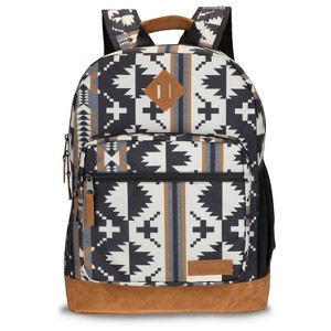 Wrangler Yellowstone 18.5" Backpack for Womens Mens Kids, Classic Logo Water Resistant Casual Daypack for Travel with Padded Laptop Notebook Sleeve - 1 of 4