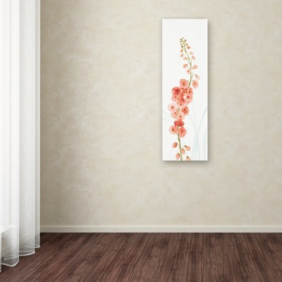 Lisa Audit Coral Floral Botanical Canvas Art, 10" x 32"