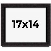 PosterPalooza | Modern Shadow Box 1" Depth Black Picture Frame - UV Acrylic, Backing Board, Hanging Hardware - 2 of 4