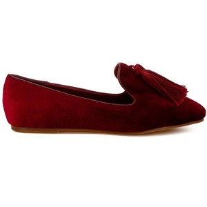 Tromso Iconic Tassel Detail Velvet Women Loafers - 1 of 4