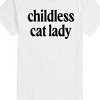 Men's - Instant Message - Childless Cat Lady Black Short Sleeve Graphic T-Shirt - 2 of 4