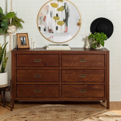 Classic Horizontal Bedroom 6 Drawer Dresser - Saracina Home