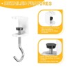 Unique Bargains Steel Adjustable Hanging Bag Desk Mount Utility Cat Claws J Hooks 2 Pcs - 3 of 4