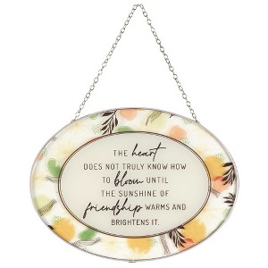 Dicksons Sunshine of Friendship 9 Inch Glass Sun Catcher with Suction Cup - 1 of 2