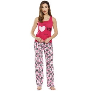 Just Love Womens Tank & Pant Cute Pajama Set - Ribbed PJ Sets Sleepwear Loungewear - 1 of 2