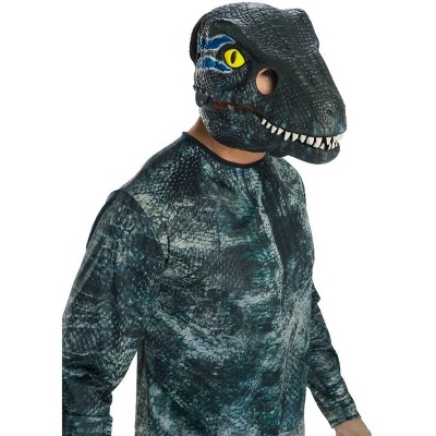 Rubie's Jurassic World Fallen Kingdom Velociraptor-Blue Movable Jaw Adult Mask