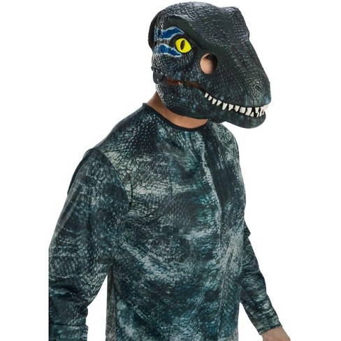 Rubie S Jurassic World Fallen Kingdom Velociraptor Blue Movable Jaw Adult Mask Target