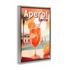 Stupell Industries Bright Tropical Aperol Spritz Black Framed Floater Canvas Wall Art - 3 of 4