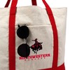 Northwestern Oklahoma State University Primary Logo Canvas Tote Bag With External Pocket, Reusable Shoulder Bag for Shopping, School, Beach - 2 of 4