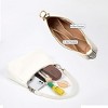 Attop White Clutch Tote Handbags with 2 Removable Straps and Zipper Closure Crossbody Bags Shoulder Purse Handbag for Women - 3 of 4
