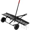 Tow-Behind Dethatcher - Lawn Sweeper for Tractors & Riding Mowers, Removes Thatch from Large Lawns - 2 of 4