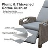 Okak 90-150° Patio Recliner Chair with Adjustable Footrest&Rattan Frame,Outdoor Lounge Chair Accent Chair with Side Table,350lbs Max - 2 of 4