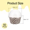 Unique Bargains Thick Foil Paper Oil-proof Soft Reliable Baking Cups 50 Pcs - 2 of 4