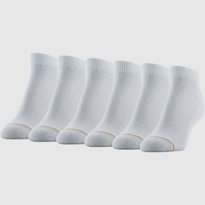 All Pro Women's 6pk Low Cut Socks - White 4-10: Moisture Wicking, Arch Support