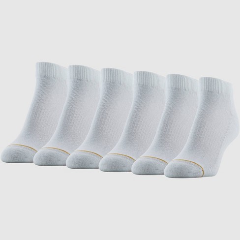 Hylaea Athletic Running Socks Cushion Padded Moisture Wicking Low Cut 3  Pairs White Medium