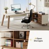 MAYEERTY 71" Executive Desk, L-Shaped Computer Desk Office Desk with File Cabinet - 4 of 4