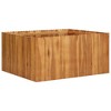 vidaXL Solid Acacia Wood Garden Raised Bed - Natural Material, Rustic Design, Slatted Bottom, Large Planting Area - 2 of 4